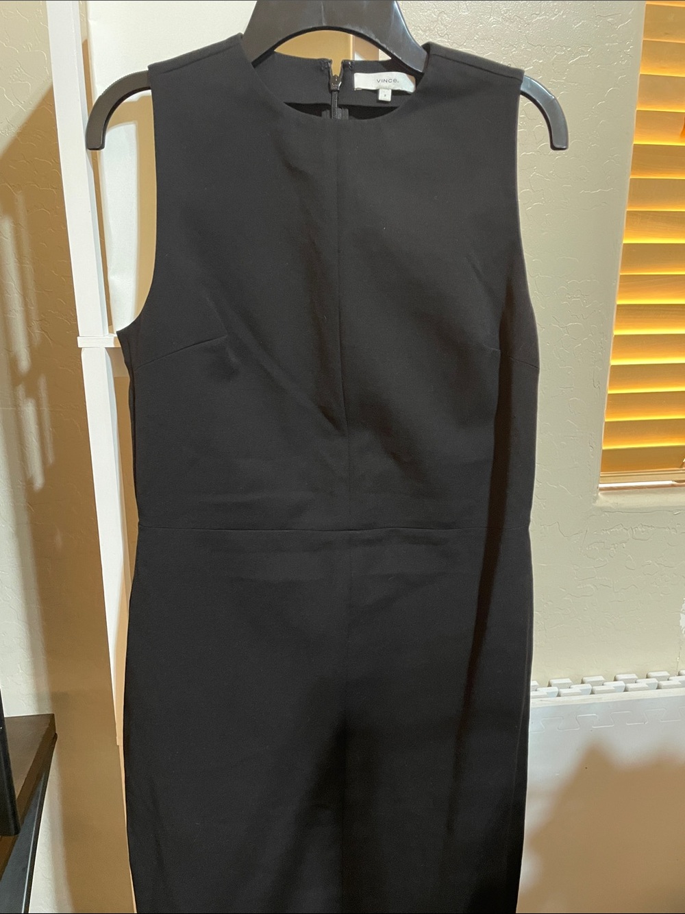Vince Black Crewneck Sleeveless Dress